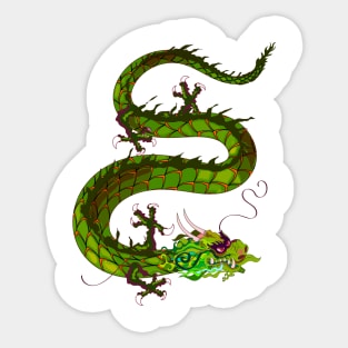 Green Dragon Sticker